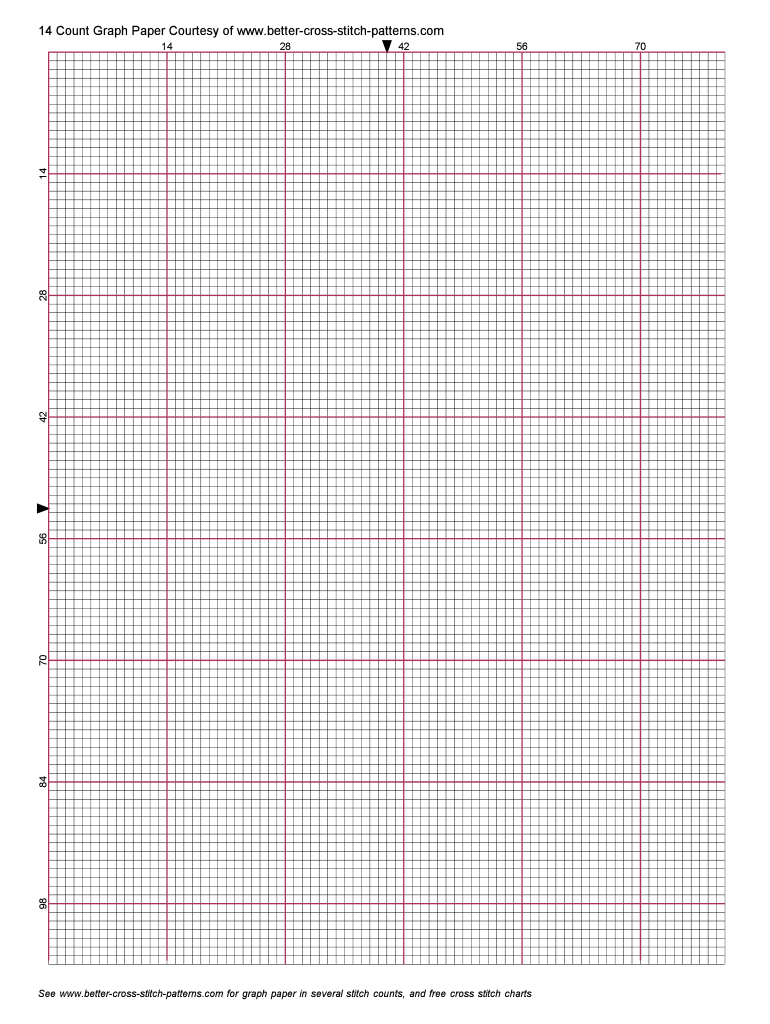 Full Page Cross Stitch Graph Paper - Fill Online, Printable inside Free Printable 14 Count Cross Stitch Graph Paper