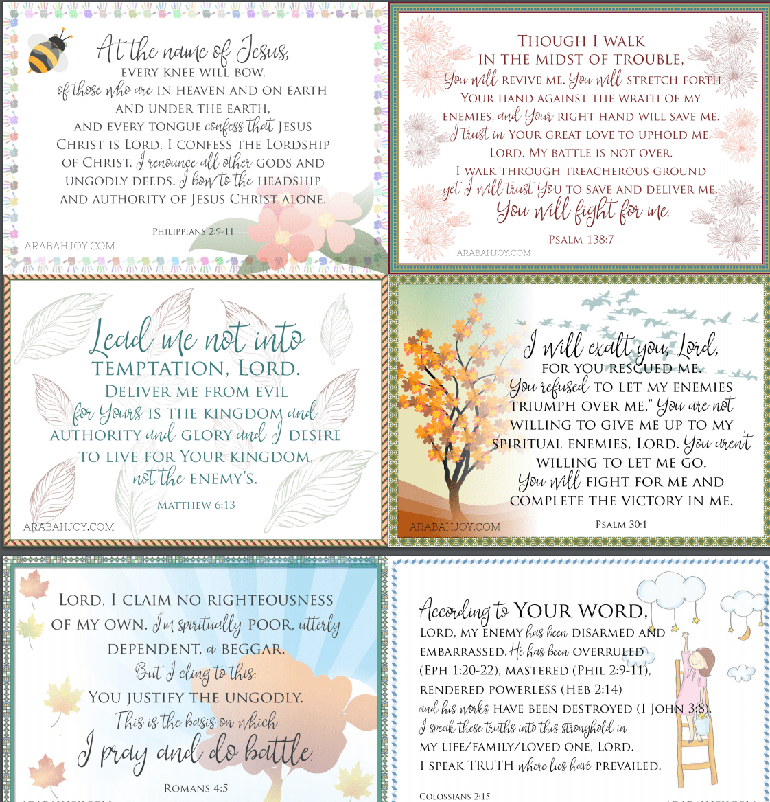 Get These Free Prayer Cards For Your War Room - Arabah throughout War Room Free Printables