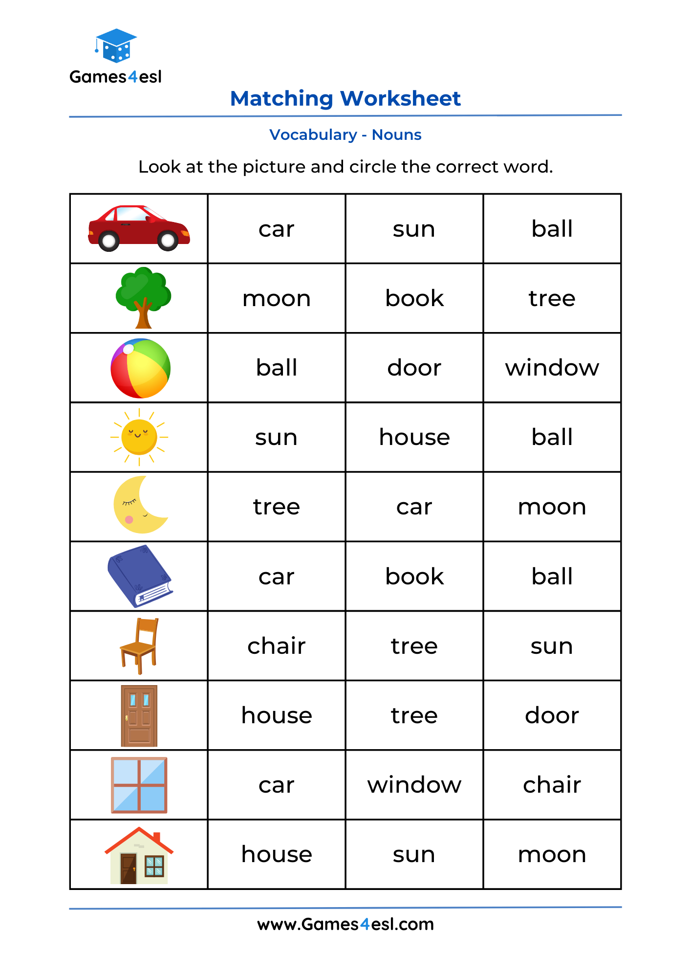 Grade 1 Worksheets | Games4Esl regarding Printable Worksheets For Grade 1