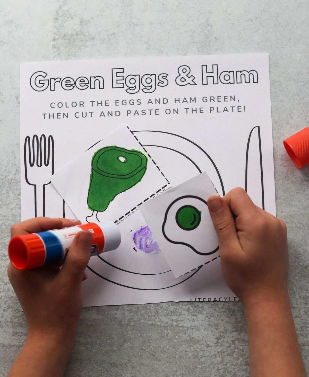 Green Eggs &amp;amp; Ham Printable Worksheet - Literacy Learn intended for Free Printable Green Eggs and Ham Craft Template