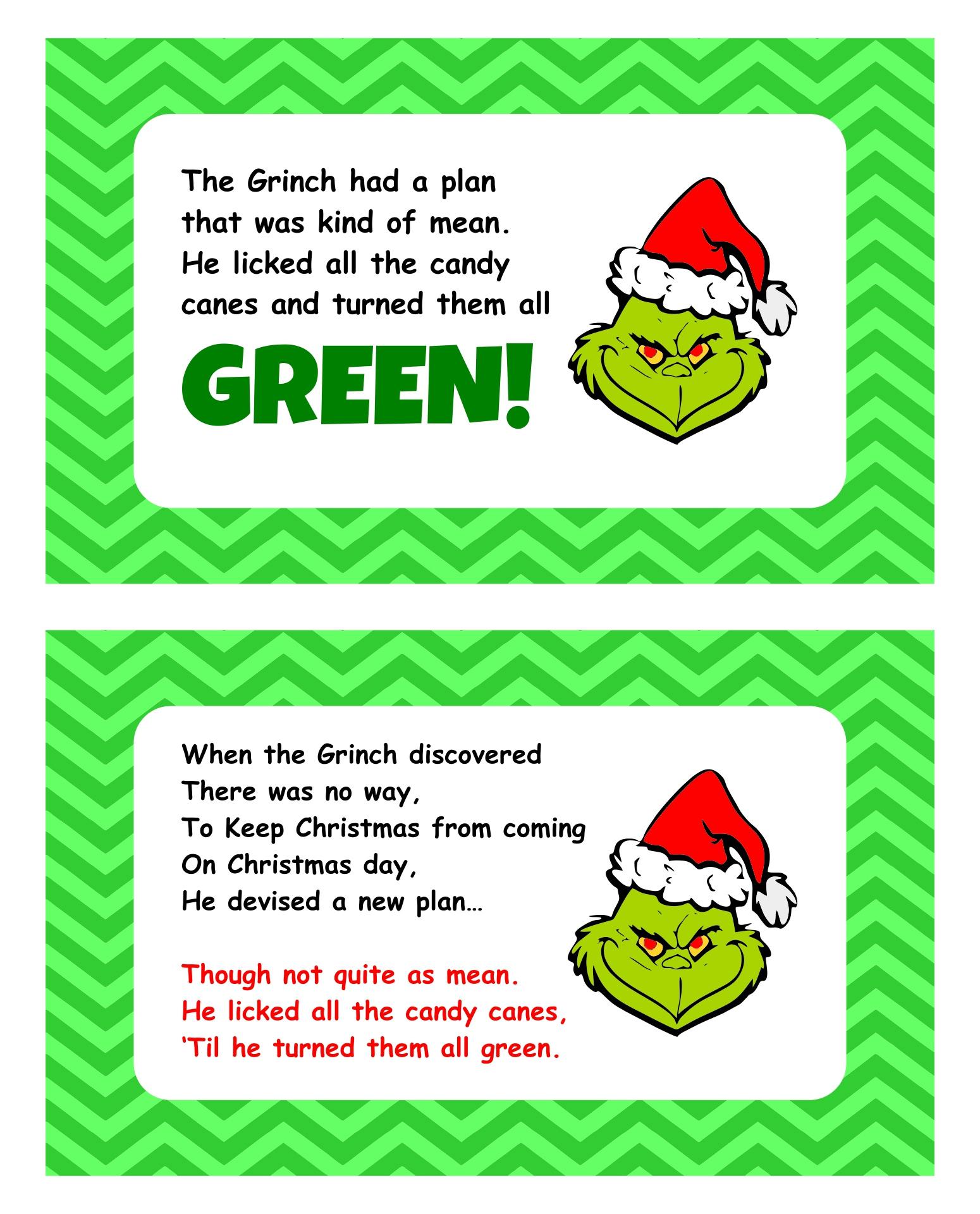 Grinch Pills Tags - 10 Free Pdf Printables | Printablee pertaining to Free Printable Grinch Candy Cane Tags
