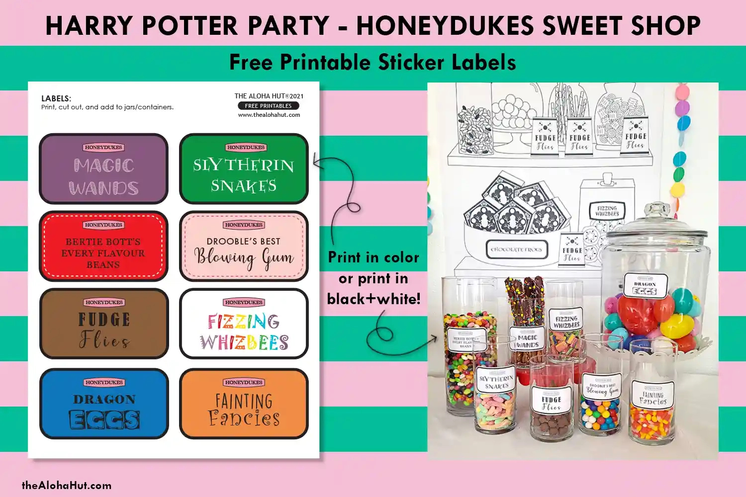 Harry Potter Party Decor And Labels For Honeydukes Store - The in Honeydukes Labels Free Printable