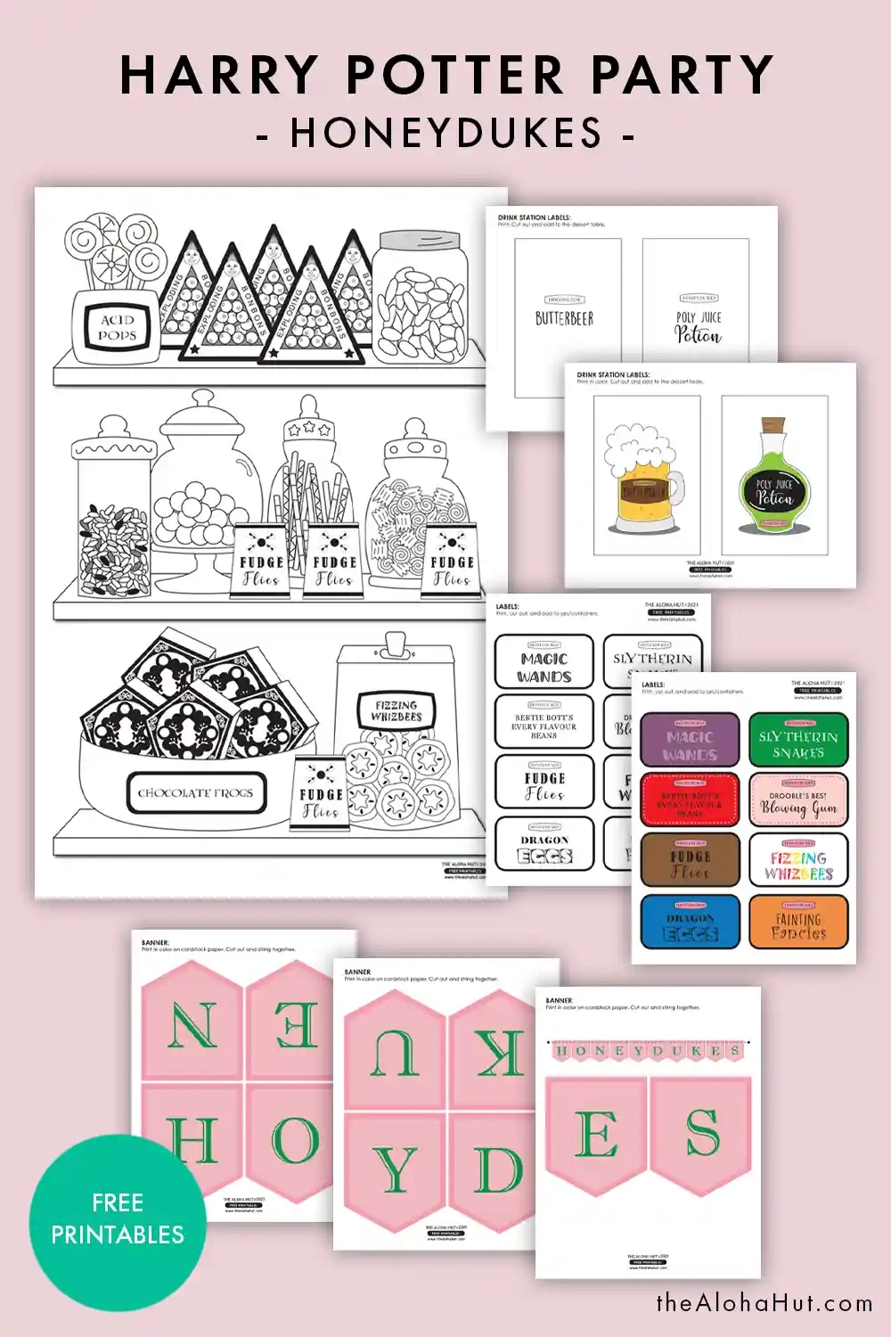 Harry Potter Party Decor And Labels For Honeydukes Store - The with Honeydukes Labels Free Printable