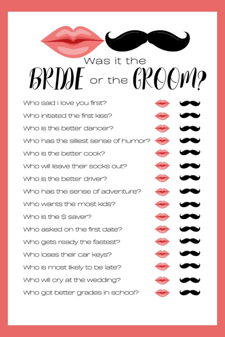 He Said She Said&amp;quot; Bridal Shower Game (Free Printable) throughout He Said She Said Bridal Shower Game Free Printable