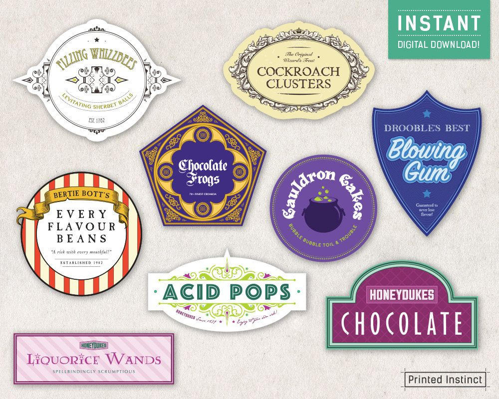 Honeydukes Labels inside Honeydukes Labels Free Printable