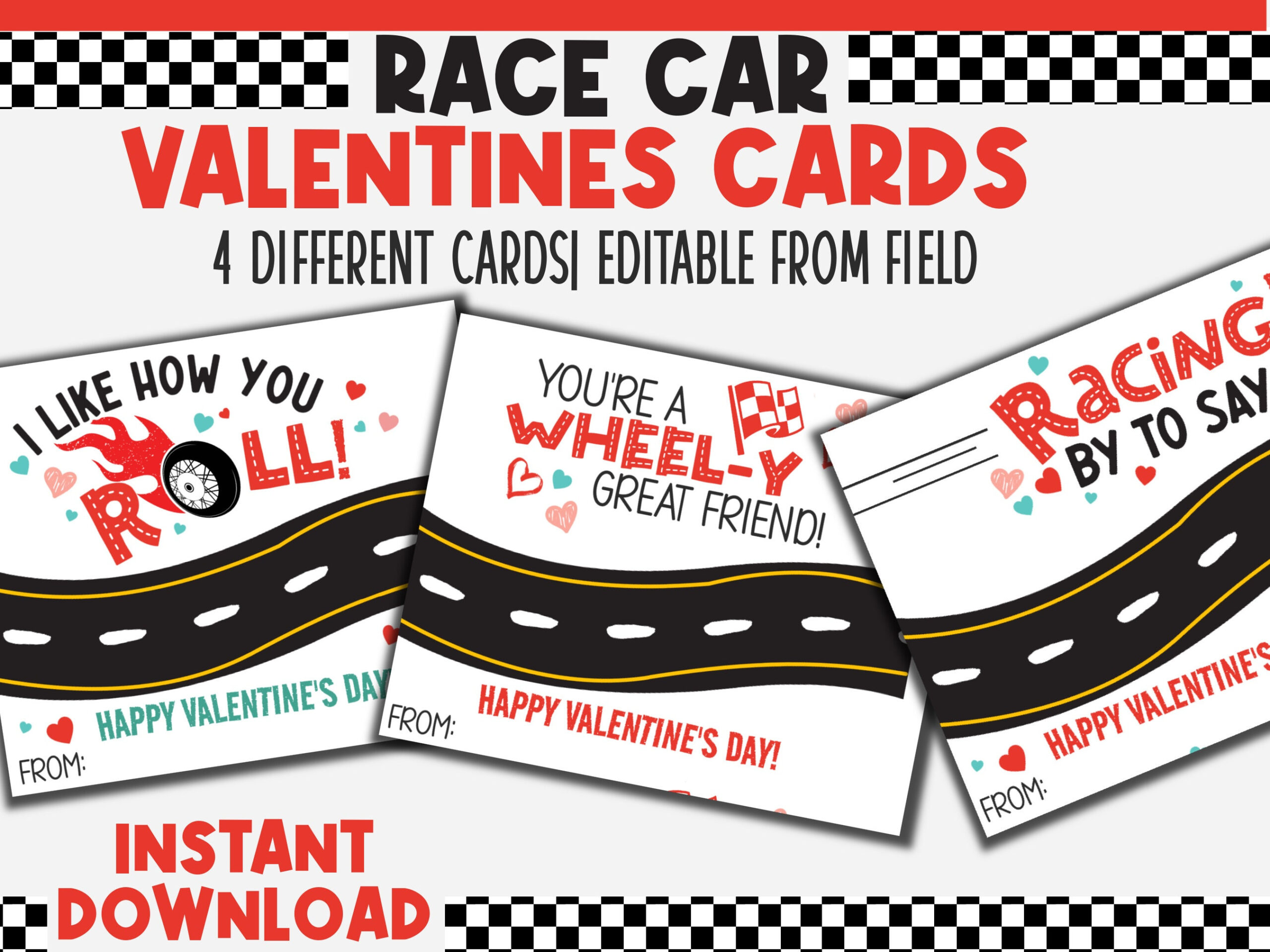 Hot Wheels Valentine Cards Printable | Matchbox Car Valentine Tags within Free Printable Hot Wheels Valentines