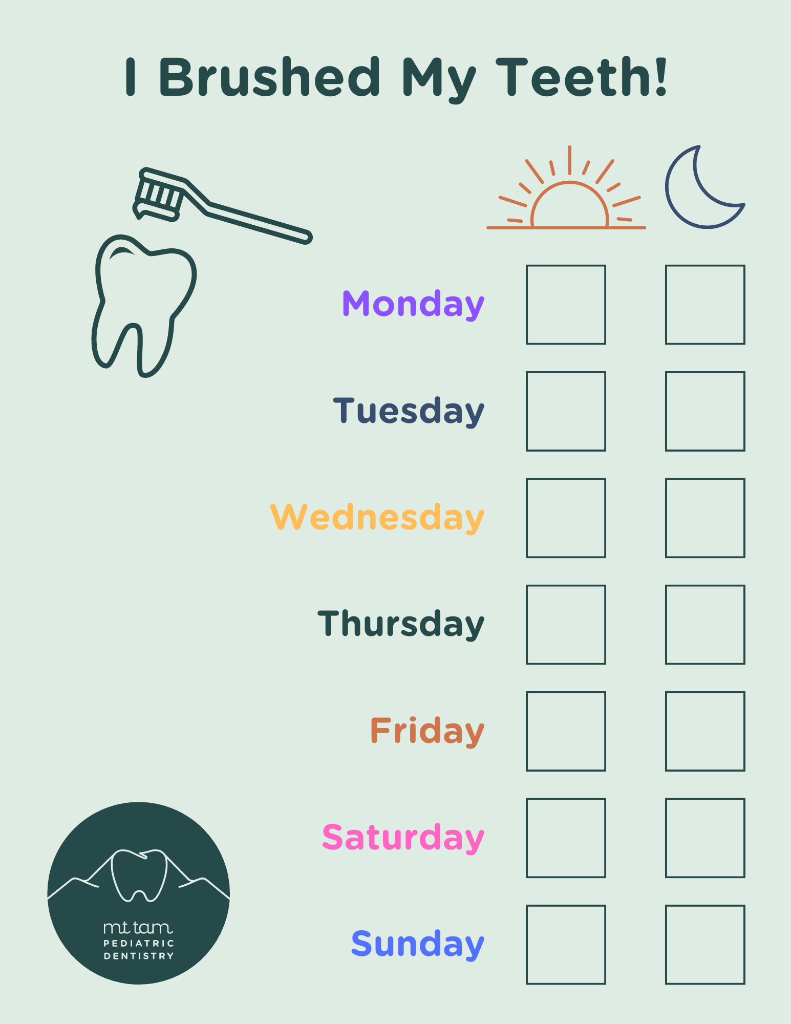 How Often Should My Child Brush? Plus, Free Toothbrushing Chart inside Free Printable Tooth Brushing Chart