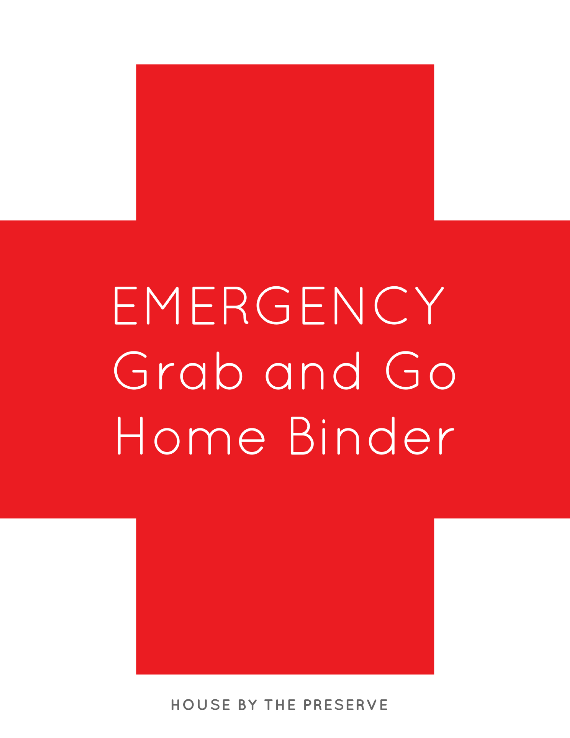 How To Build An Emergency Grab &amp;amp; Go Binder + Free Printables with regard to Emergency Binder Printables Free