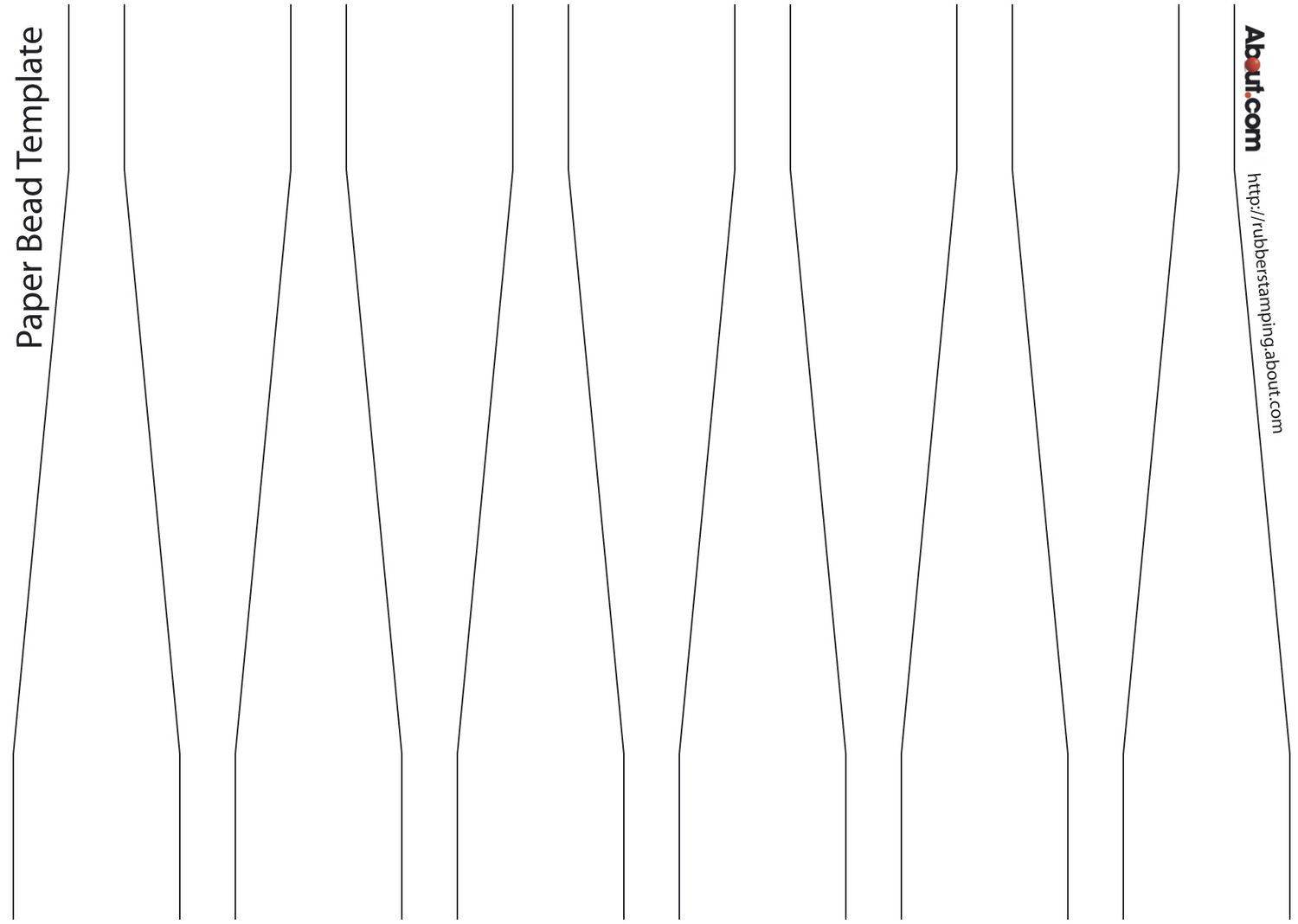 How To Make Paper Beads Tutorial With Free Template with regard to Free Printable Paper Bead Patterns