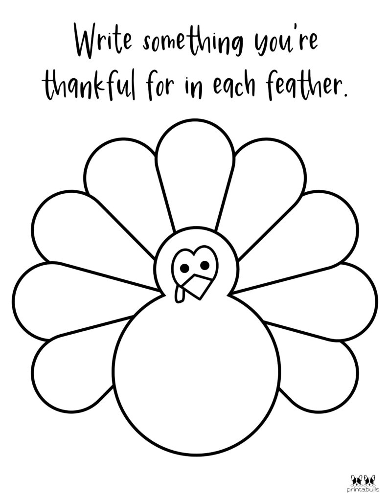 I Am Thankful For&amp;#039; Printables - 10 Unique Worksheets | Printabulls inside I Am Thankful For Printable Free