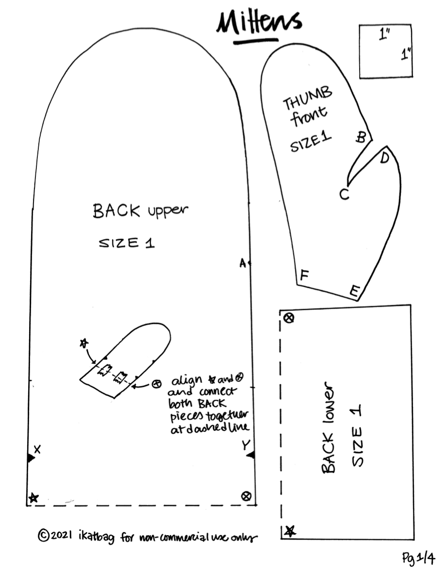 Ikat Bag: Mittens For Grownups pertaining to Printable Mitten Pattern Mitten Template
