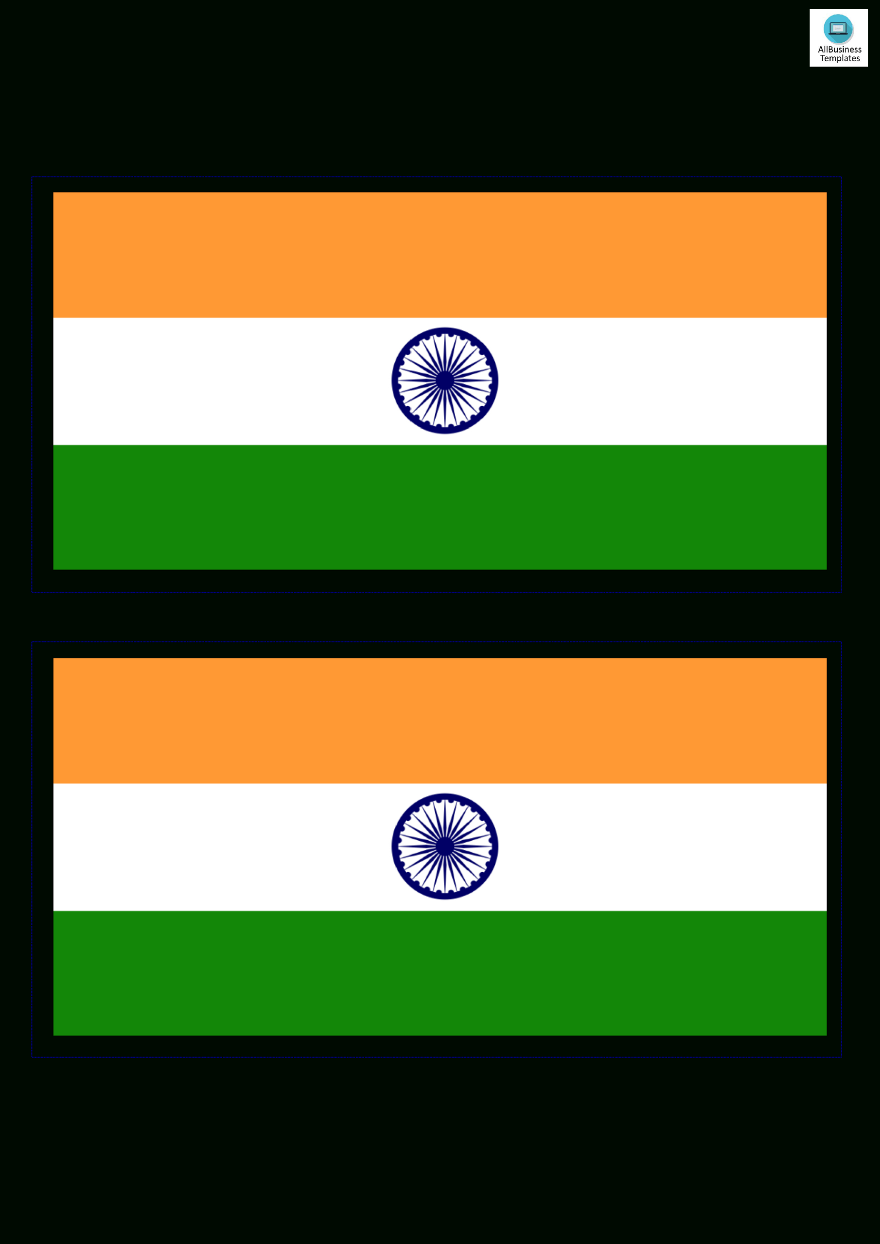 India Flag Gratis - Worksheets Library throughout Printable Flag of India