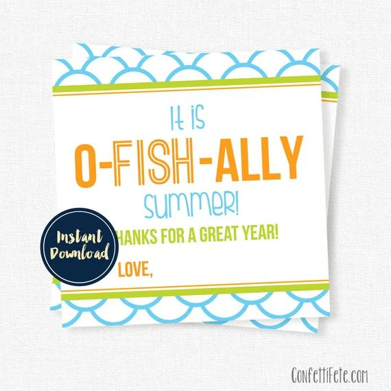 It&amp;#039;S O Fish Ally Summer Free Printable - Printable Party Favors in It&amp;#039;S O Fish Ally Summer Free Printable