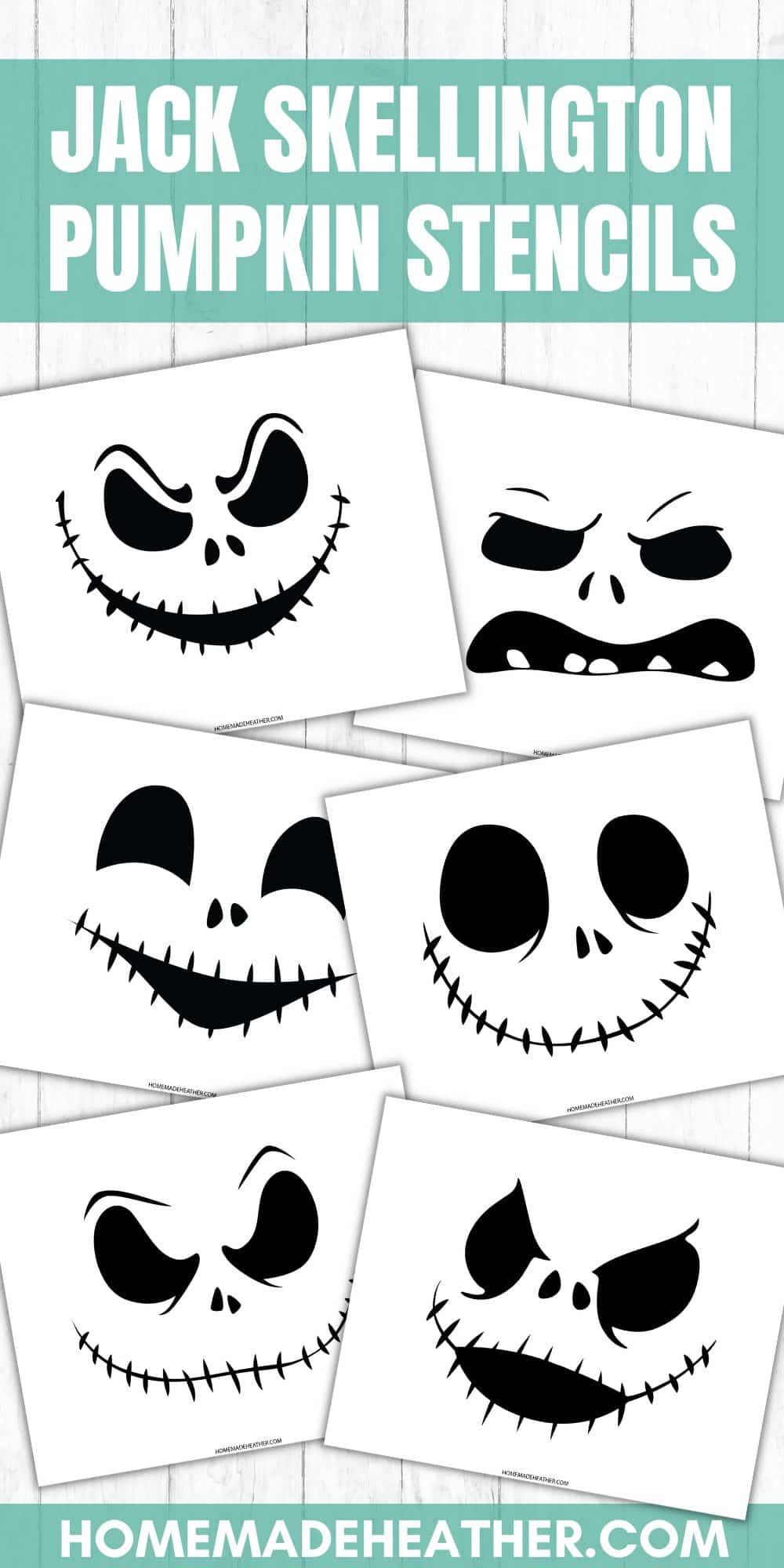 Jack Skellington Pumpkin Carving Stencils » Homemade Heather regarding Printable Template Jack Skellington Face