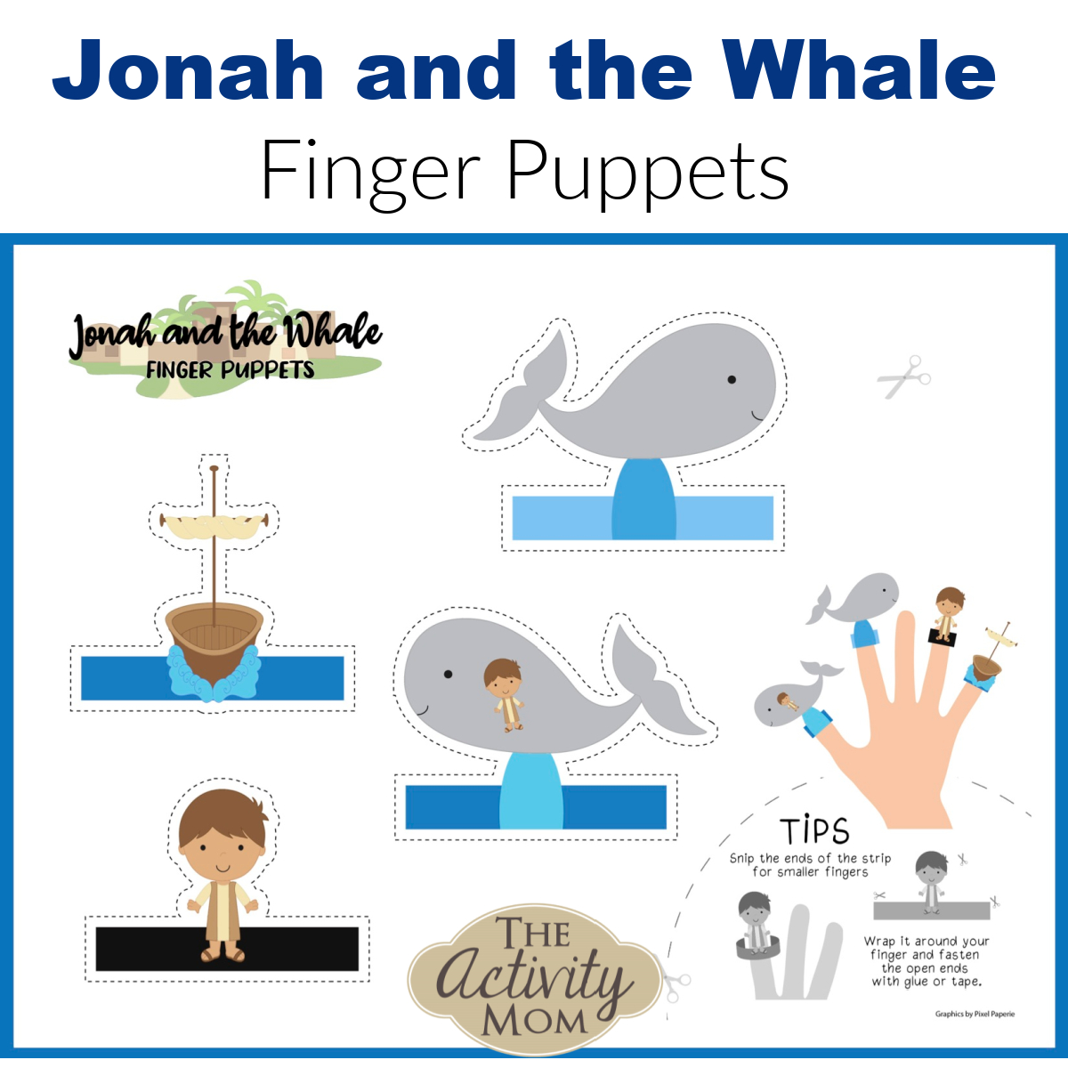 Jonah And The Whale Free Printables And Activities - The Activity Mom within Free Printable Jonah and the Whale Craft Template