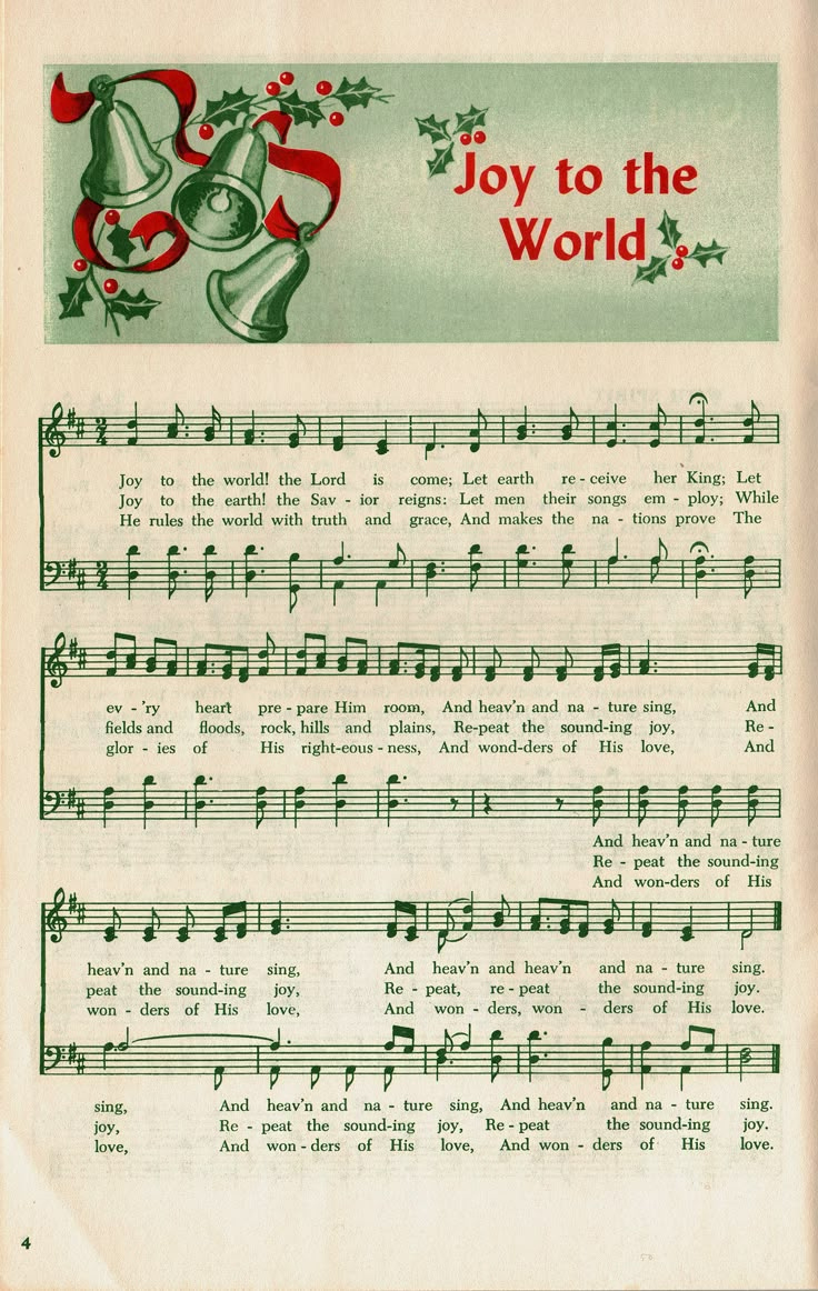 Joy To The World | Christmas Songs Lyrics inside Printable Lyrics Joy to the World