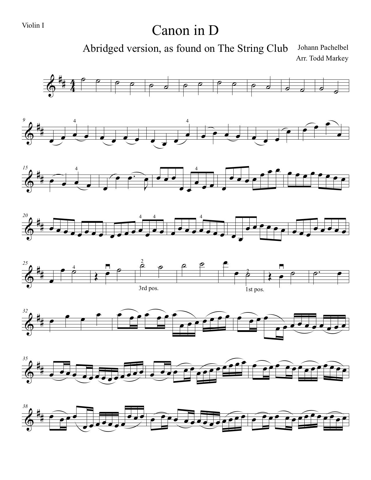 Learn Pachelbel&amp;#039;S Canon In D Violin - How To Play Tutorial With within Free Printable Piano Sheet Music For Canon in D