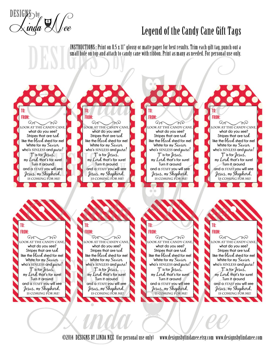 Legend Of The Candy Cane - Geschenkanhänger Karte Für Zeugnis Zu in Legend Of The Candy Cane Printable Tag