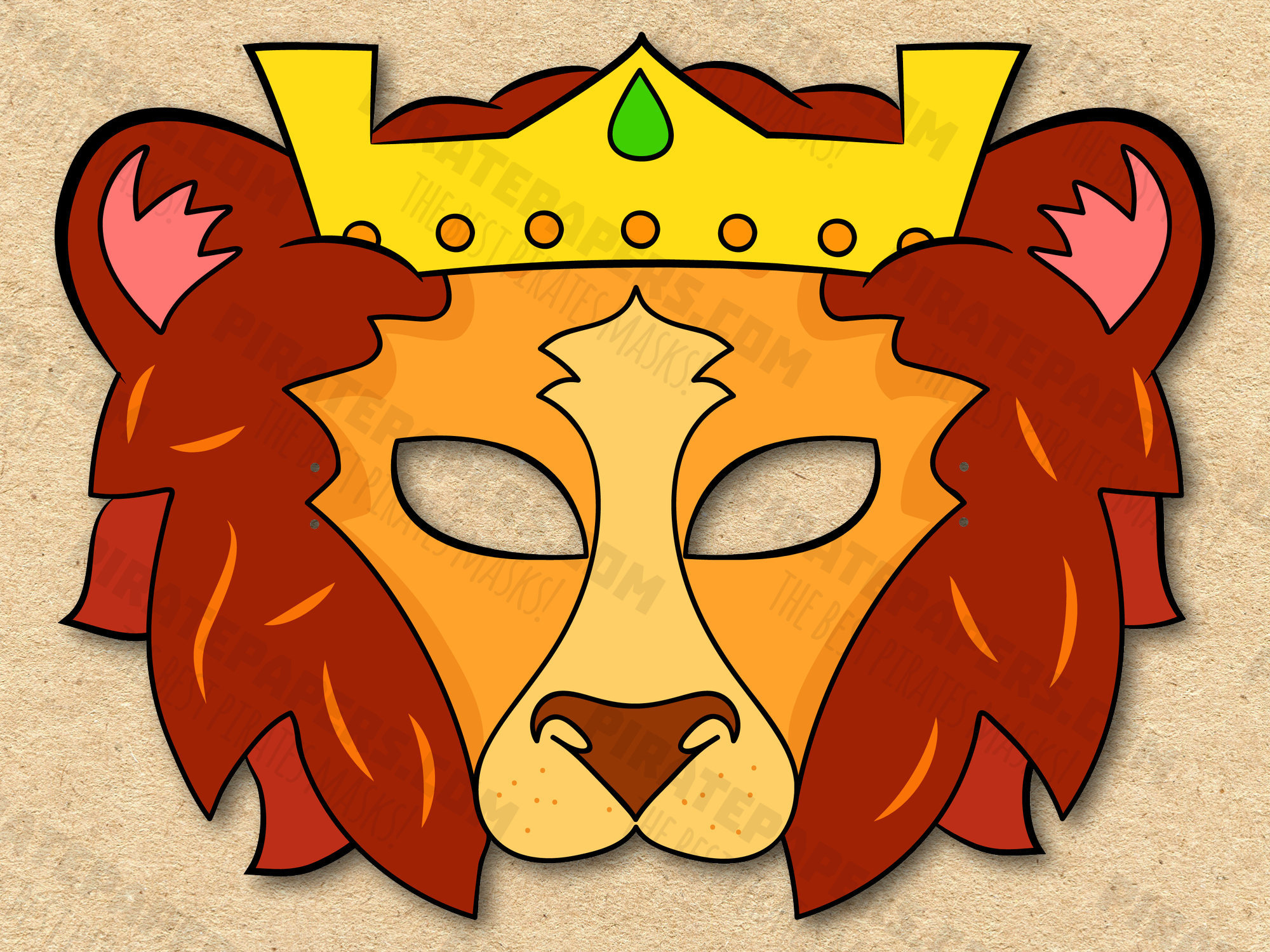 Lion King Mask Printable, Paper Diy For Kids And Adults. Pdf regarding Lion King Printable Masks