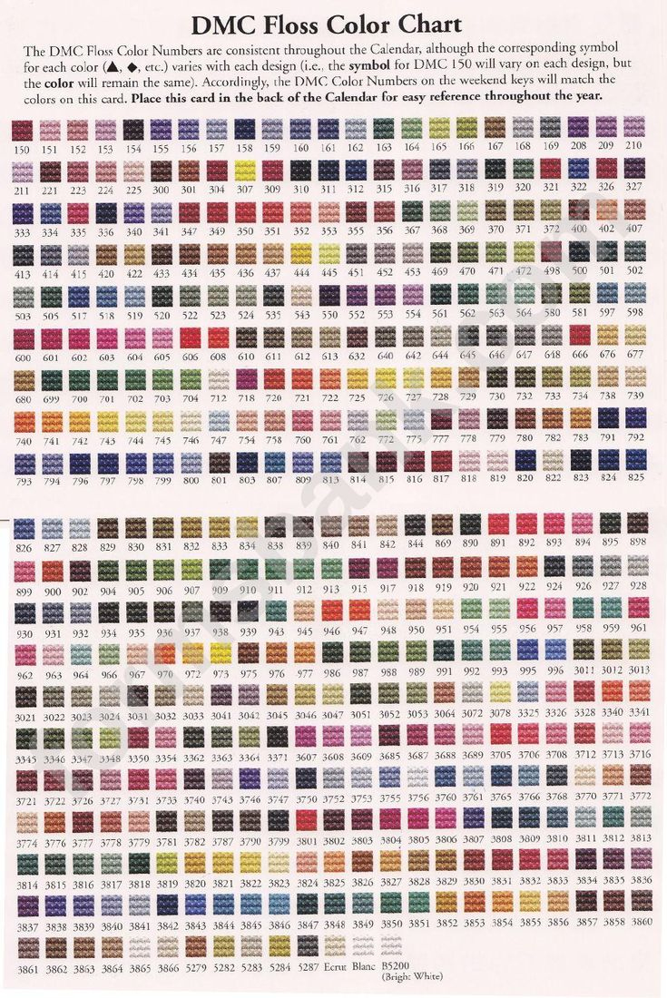 Looking For A Dmc Floss Color Chart? Download It For Free! regarding Free Printable Dmc Floss Checklist