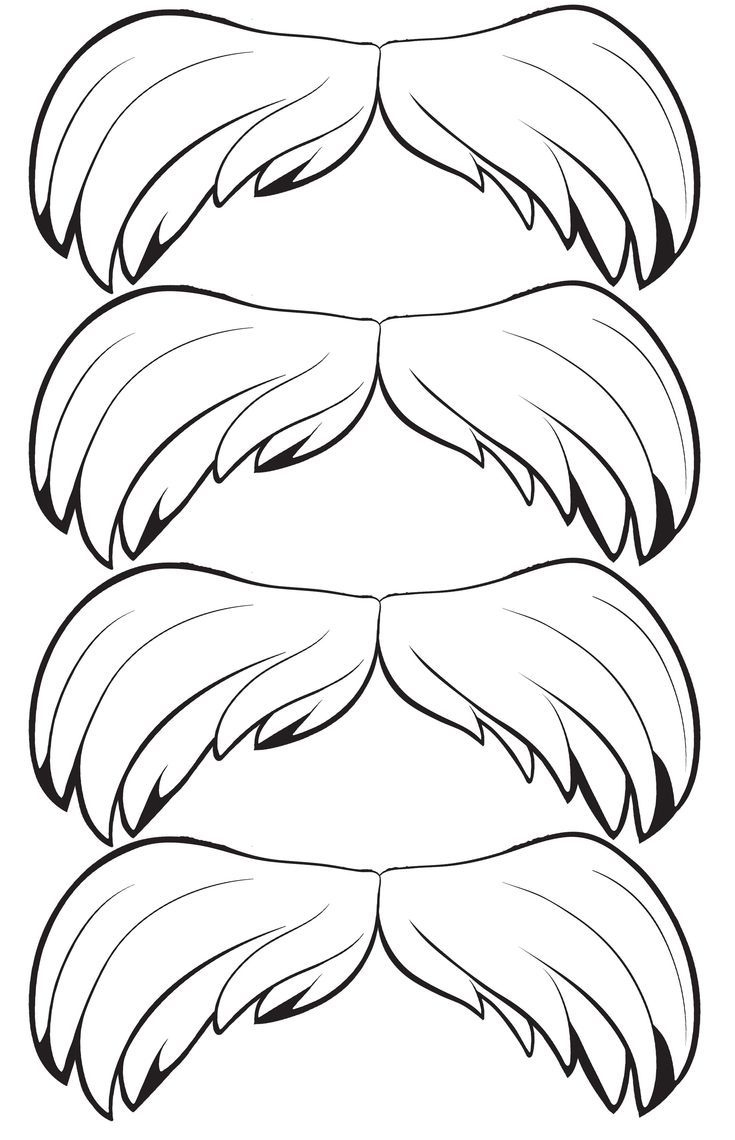 Lorax Mustache Template Printable Sketch Coloring Page throughout Free Printable Lorax Mustache
