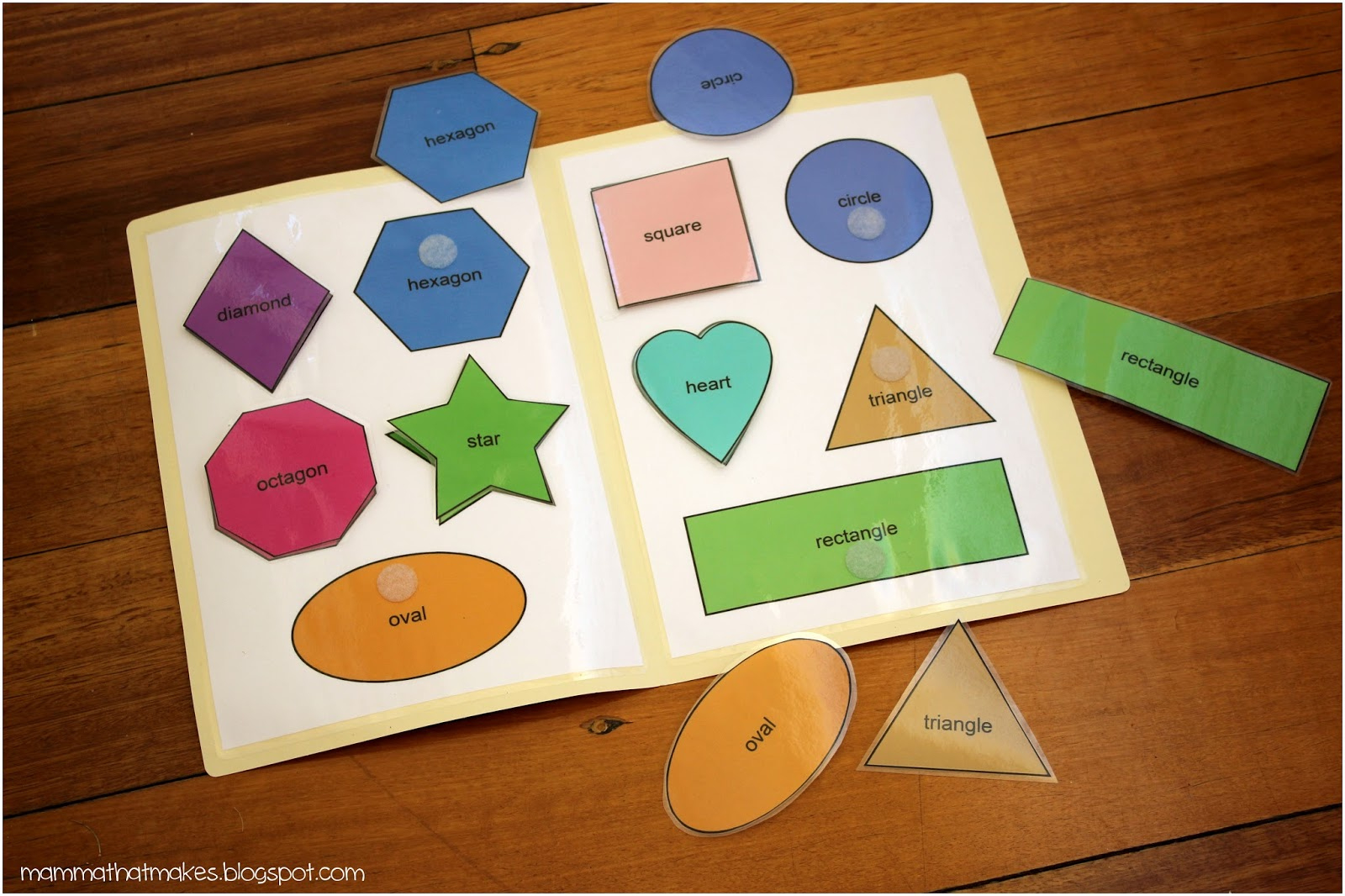 Mamma That Makes: Shape Matching File Folder Game with regard to File Folder Free Printables