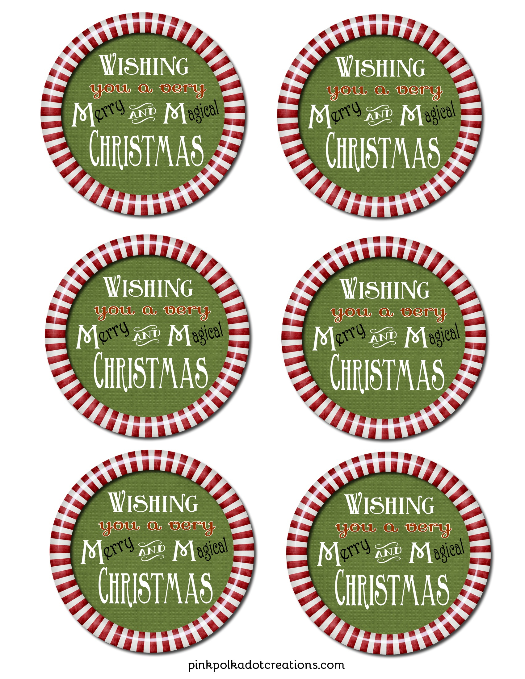 M&amp;amp;M&amp;#039;S Christmas Gift Label - Pink Polka Dot Creations with Printable M M Sayings