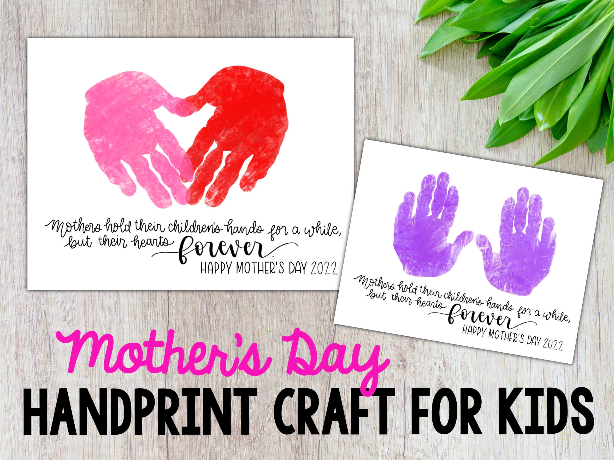 Mothers Day Craft, Diy Handprint Craft, Mothers Day Handprint within Mother&amp;#039;S Day Handprint Printables