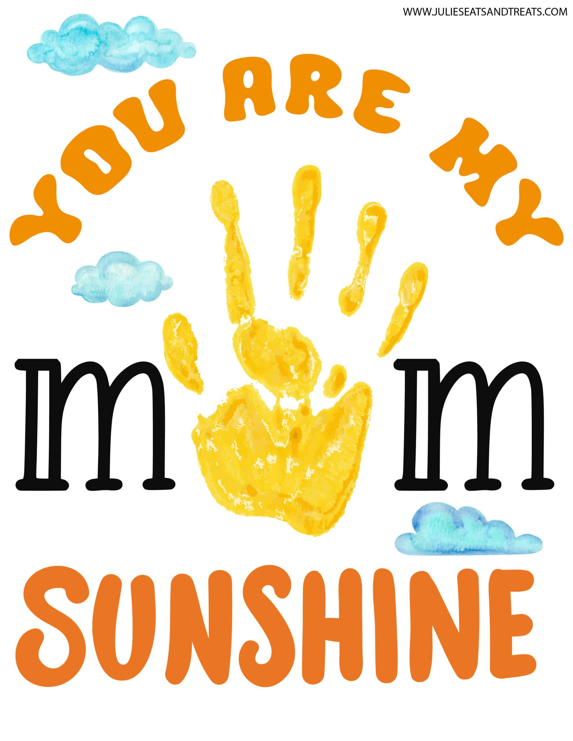 Mother&amp;#039;S Day Handprint Art Printables - Kids Activity Zone inside Mother&amp;#039;S Day Handprint Printables