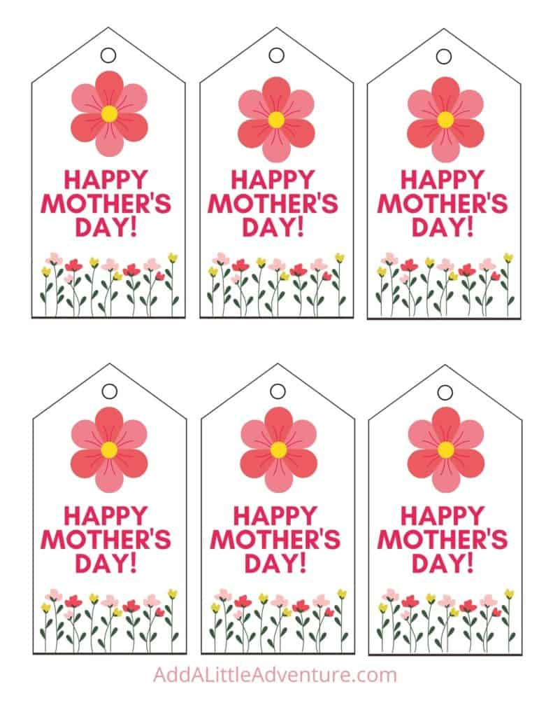 Mother&amp;#039;S Day Tags - Free Printables - Add A Little Adventure with regard to Mothers Day Tags Printable