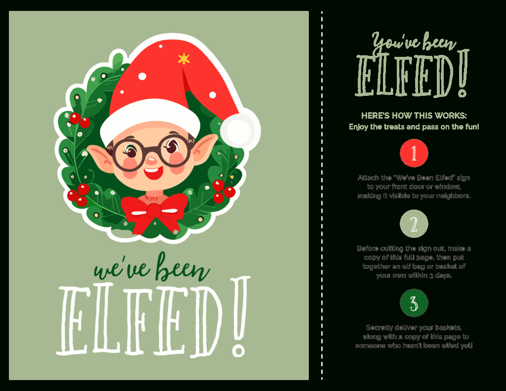 Must-Have Items For A Perfect “You&amp;#039;Ve Been Elfed” Basket {+ Free inside I Ve Been Elfed Free Printable