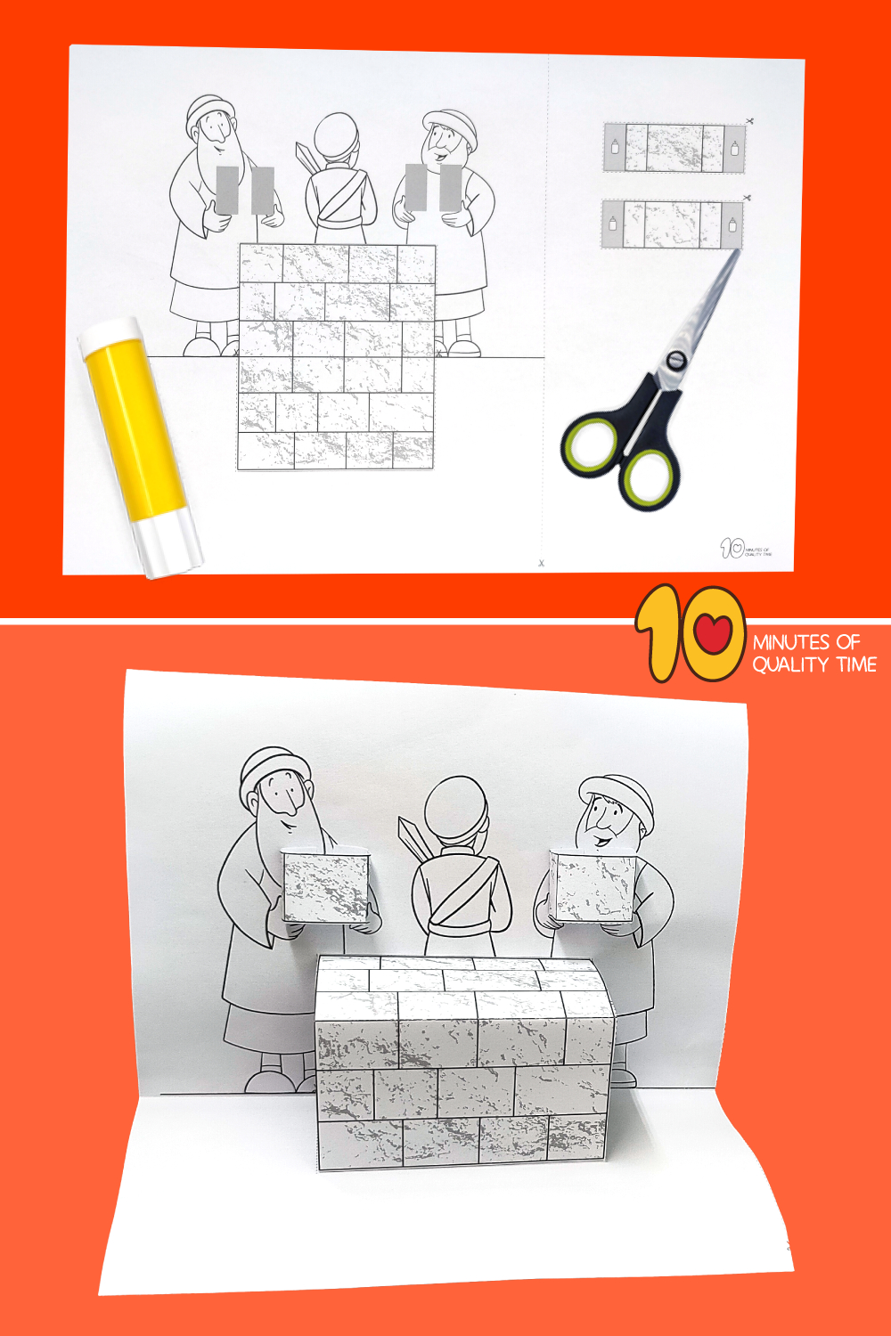 Nehemiah Bible Craft – 10 Minutes Of Quality Time in Printable Nehemiah Activity Sheets