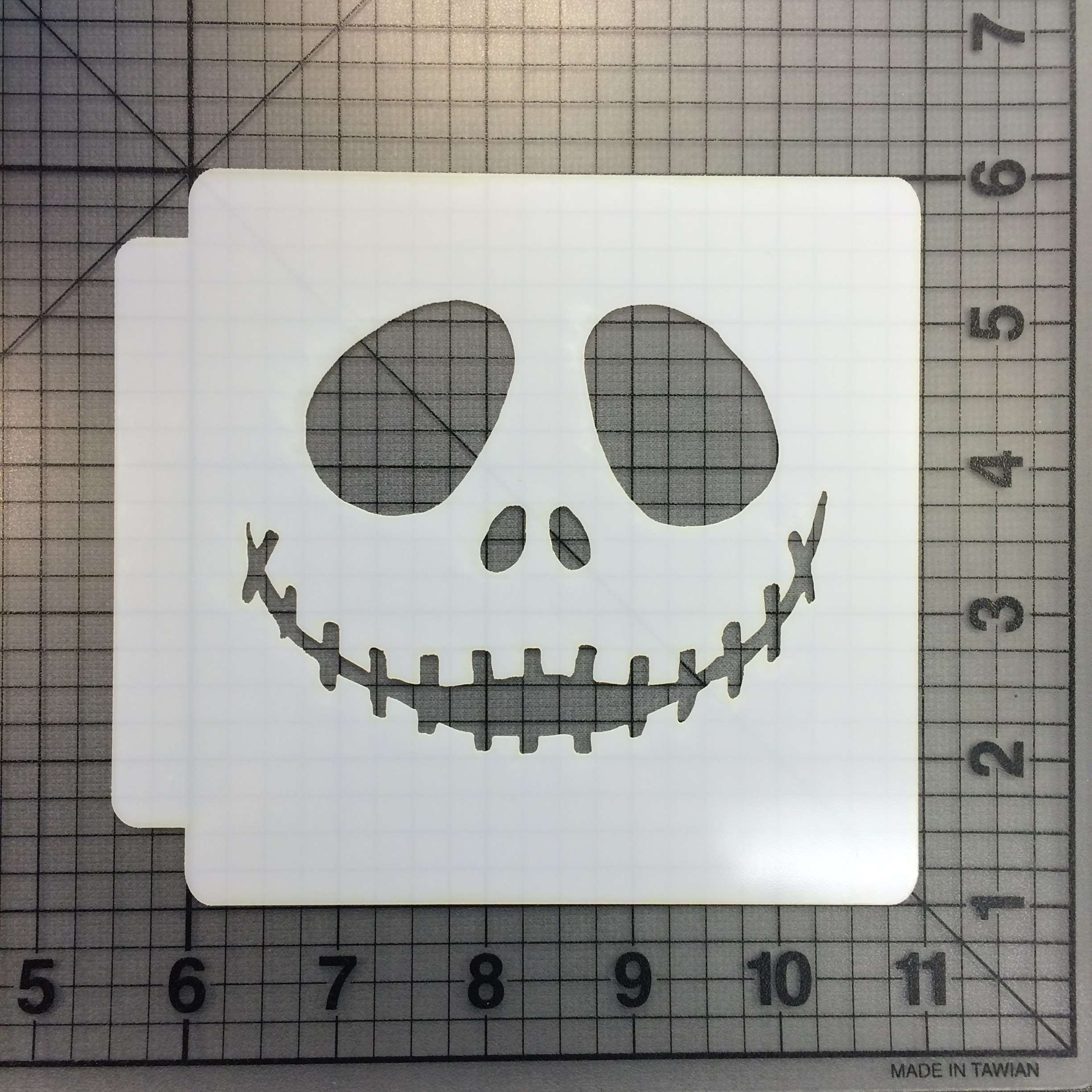 Nightmare Before Christmas - Jack Face 100 Stencil | Jb Cookie Cutters within Printable Stencil Printable Jack Skellington Face