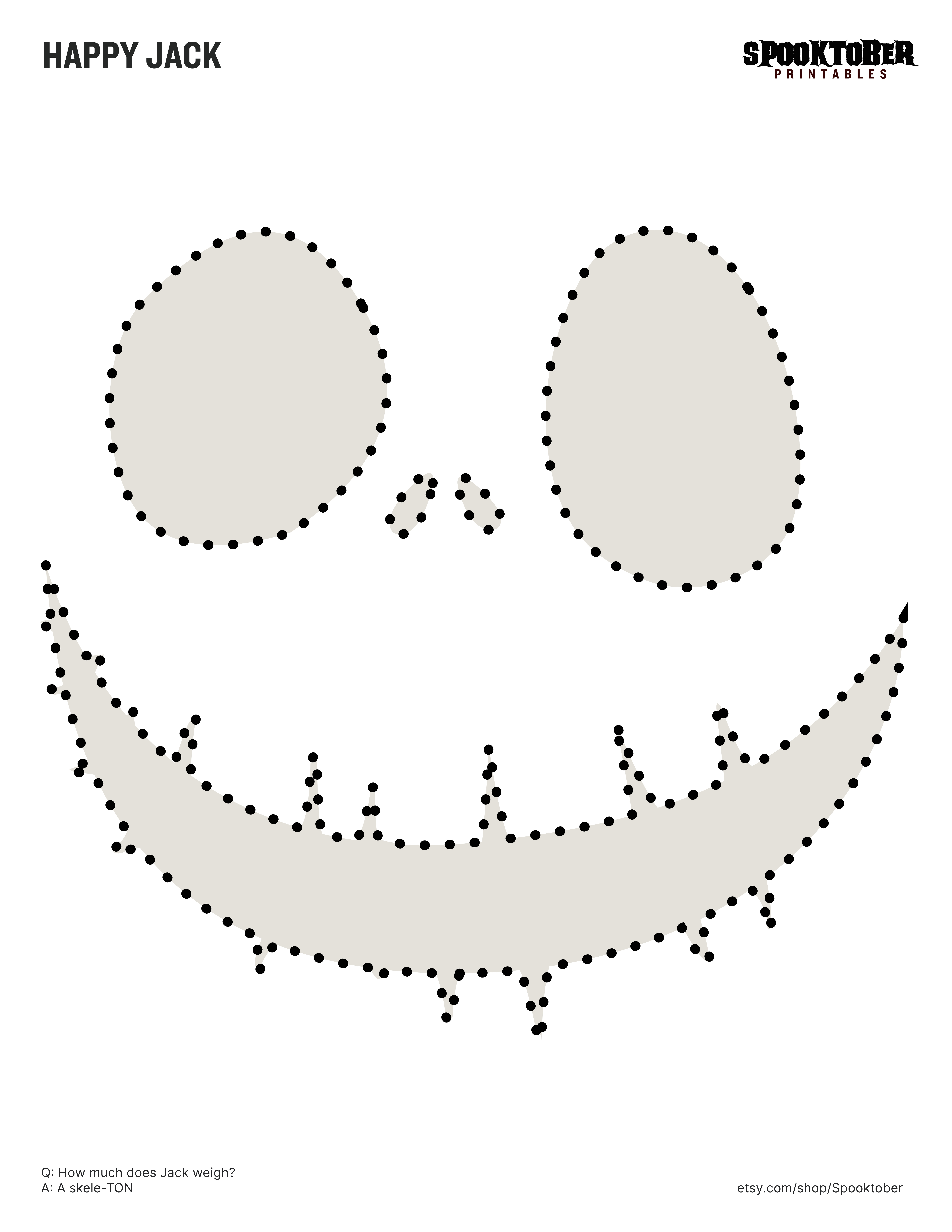 Nightmare Before Christmas: Jack Skellington (Free Pumpkin Stencil in Printable Template Jack Skellington Face