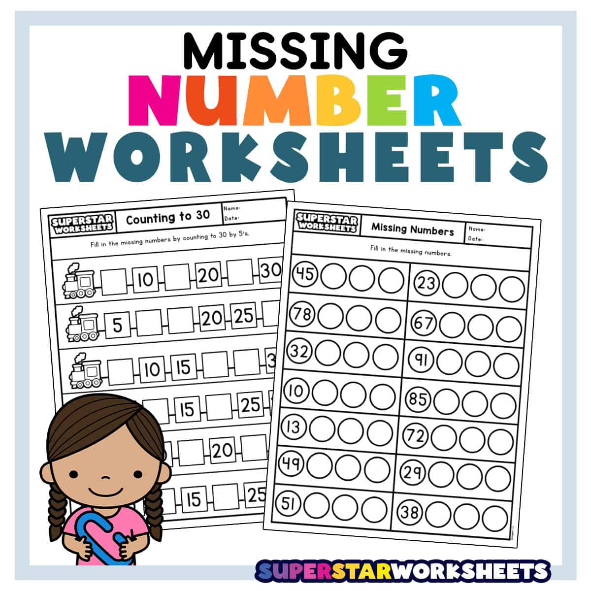 Number Worksheets - Superstar Worksheets with Identifying Numbers Worksheet Printable