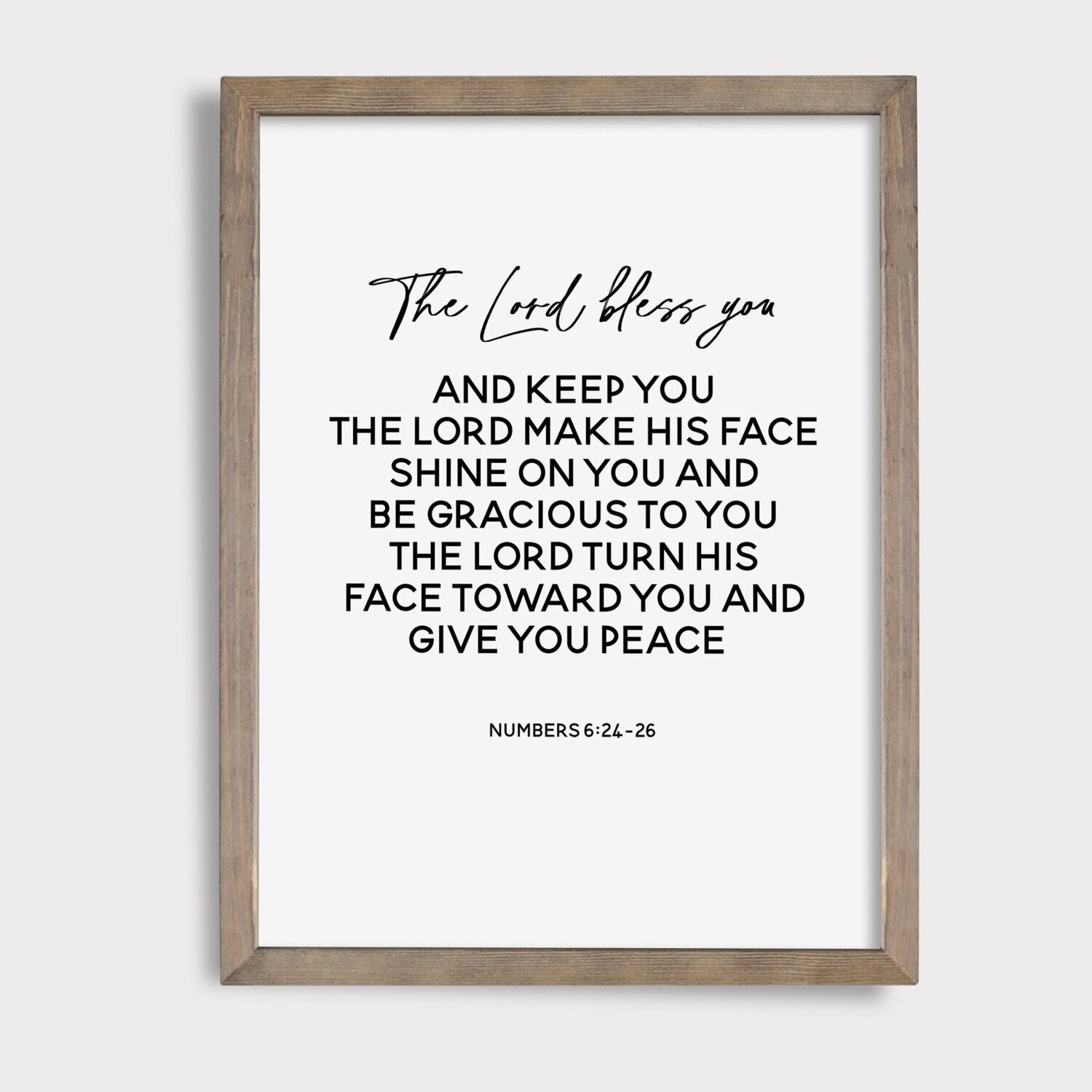 Numbers 6:24-26 || The Lord Bless You || Digital Download intended for Numbers 6 24 26 Free Printable