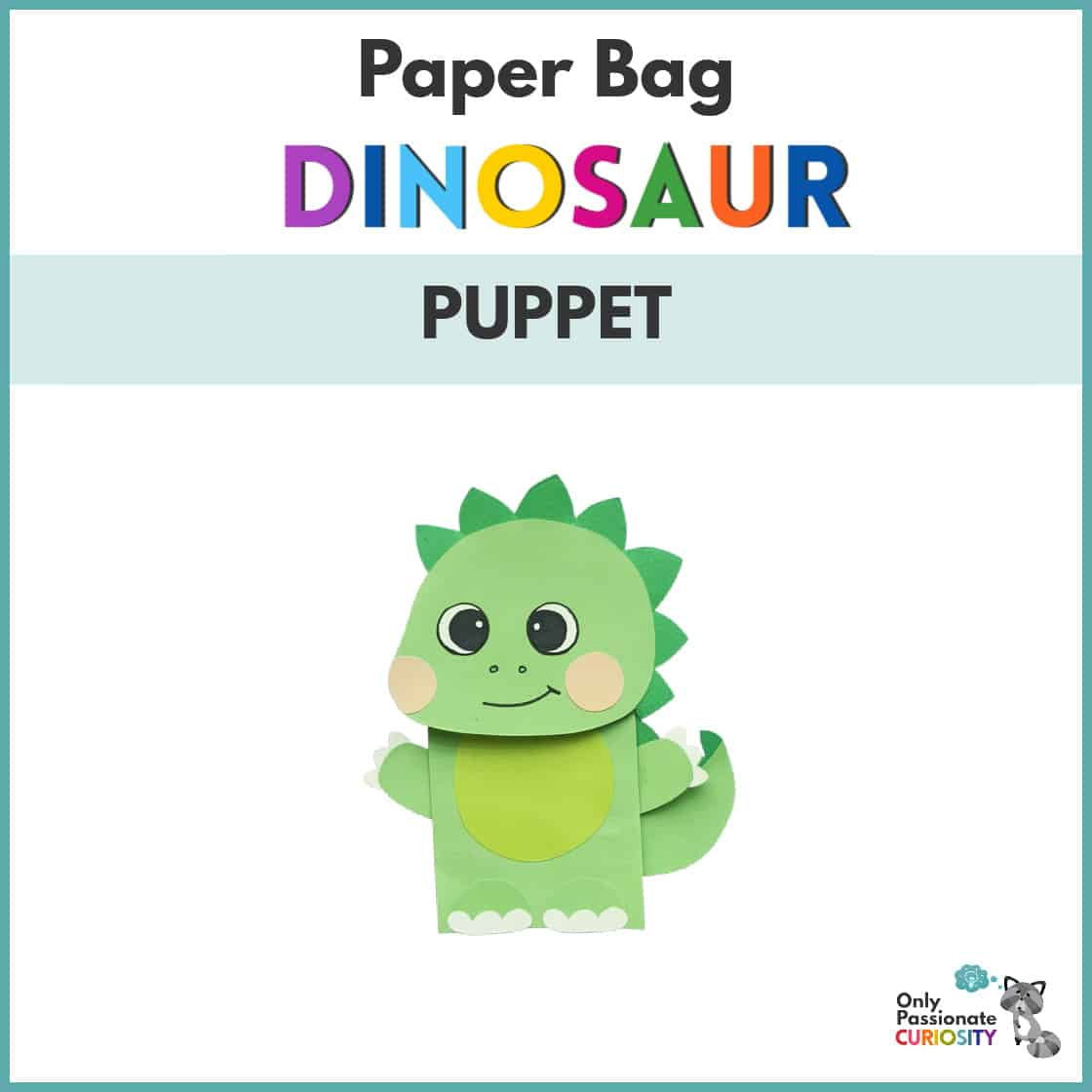 Paper Bag Dinosaur Puppet within Free Printable Dinosaur Paper Bag Puppet Template
