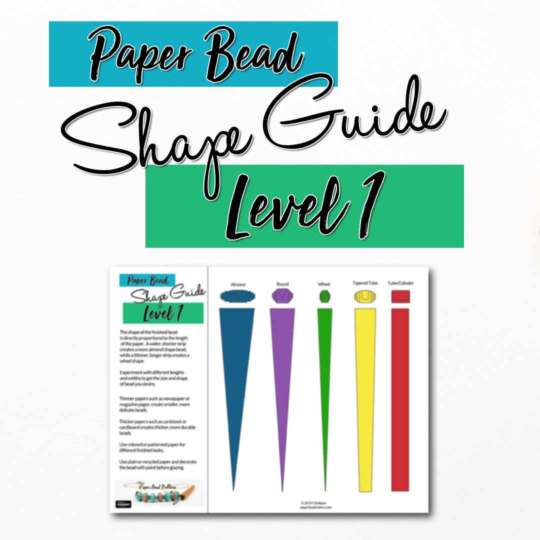 Paper Bead Template Shape Guide – Level 1 – Paper Bead Rollers within Free Printable Paper Bead Patterns
