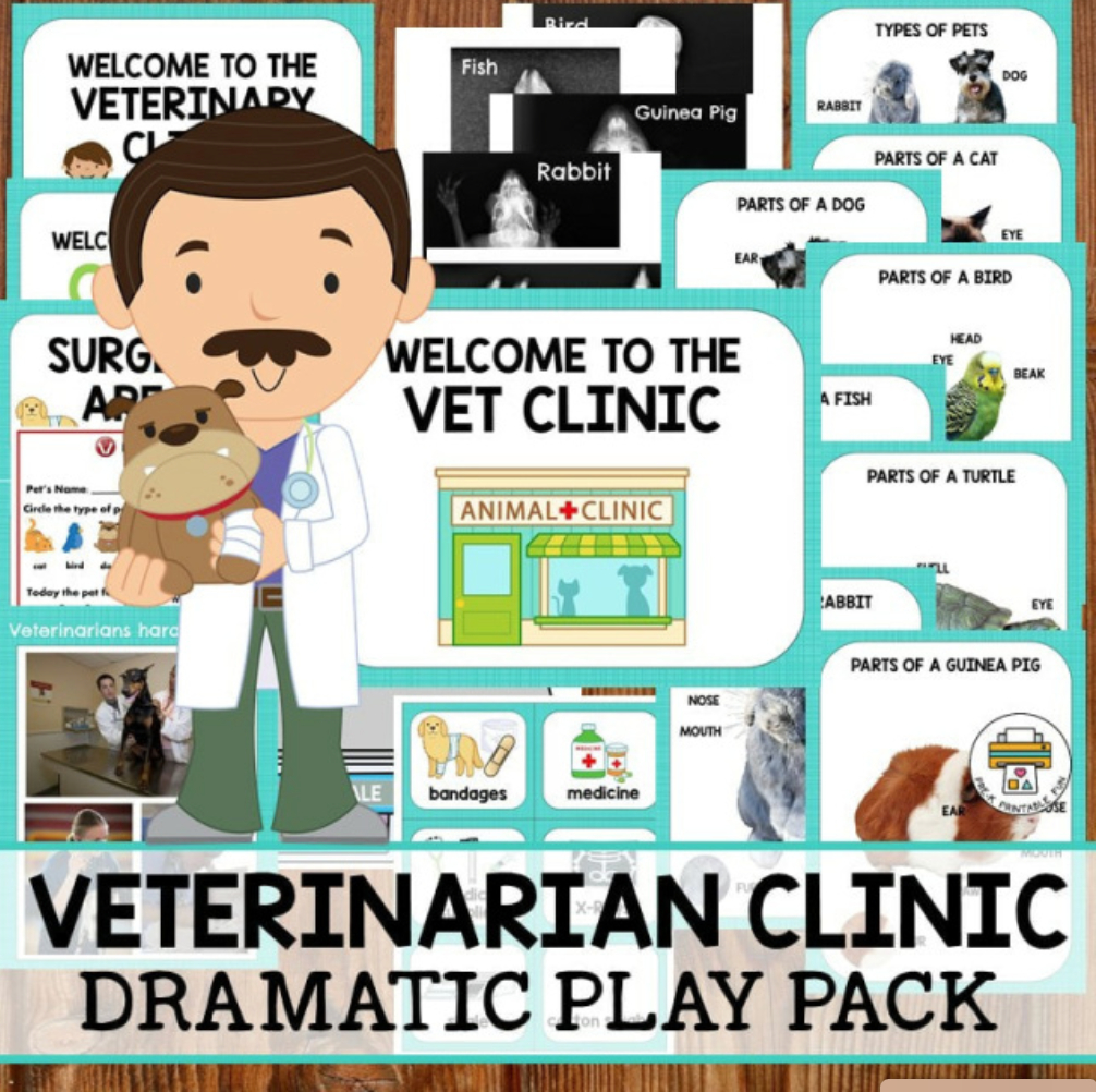 Pets Activities For Preschoolers - Pre-K Printable Fun inside Dramatic Play Doctor&amp;#039;S Office Free Printables