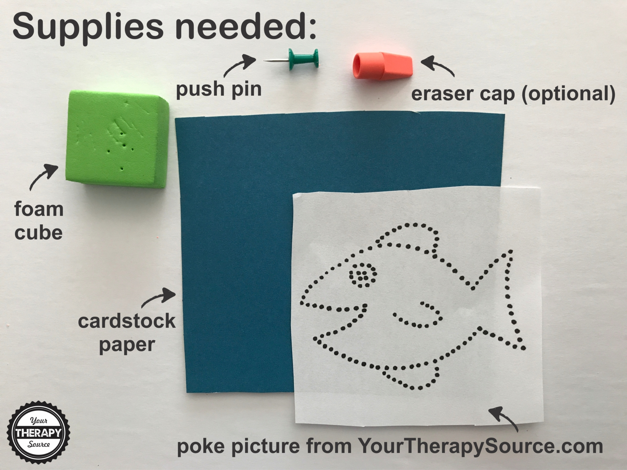 Picture Pokes Freebie To Strengthen Fine Motor Skills - Your for Pin Poking Free Printables