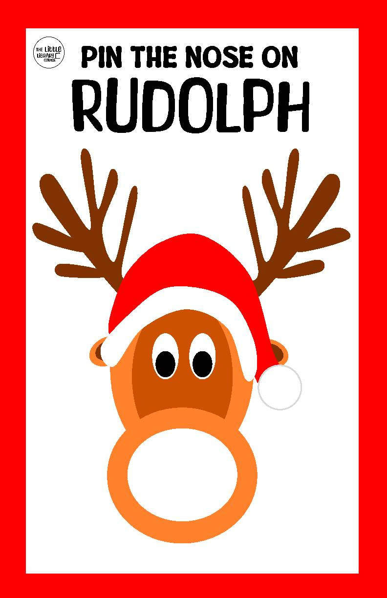 Pin The Nose On Rudolph Printable Poster - Classful inside Pin The Nose On Rudolph Free Printable
