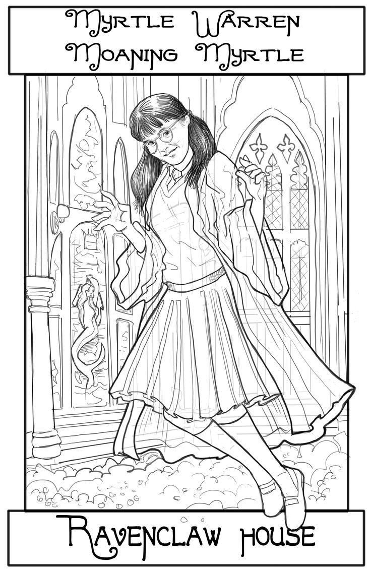 Pinnicole G On Harry Potter | Harry Potter Coloring Pages regarding Free Printable Moaning Myrtle