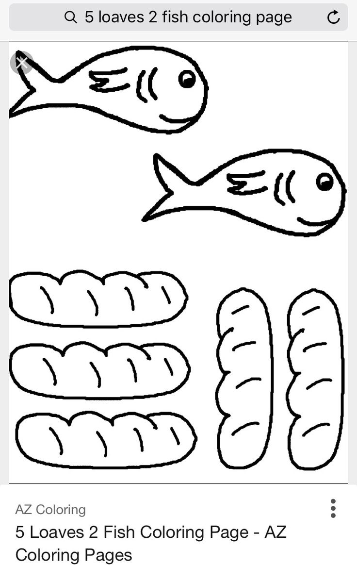 Pinrosalind Porter On Mission Crafts For Liz | Fish Coloring within Free Printable Loaves And Fishes Craft Activity