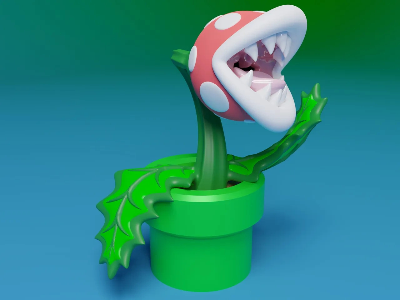 Piranha Plantjuusozart | Download Free Stl Model | Printables inside Printable Super Mario Piranha Plant