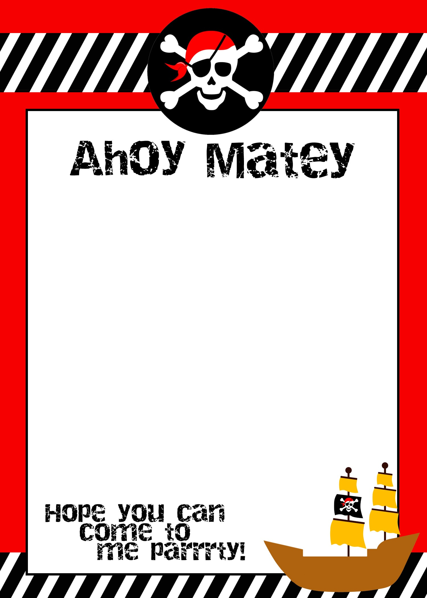 Pirate Birthday Party With Free Printables - How To Nest For Less™ inside Pirate Party Free Printables