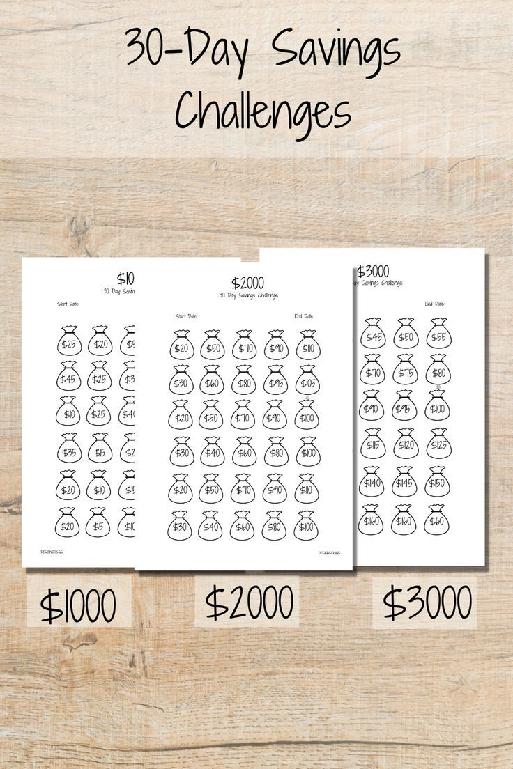 Printable 30-Day Savings Challenge! pertaining to 30 Day Money Saving Challenge Printable