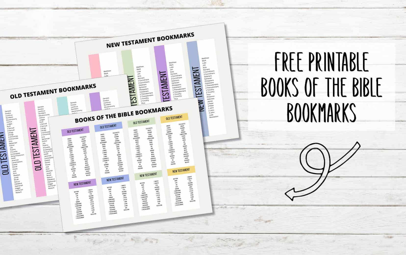 Printable Books Of The Bible Bookmarks - My Printable Faith with Free Printable Books of the Bible Bookmarks
