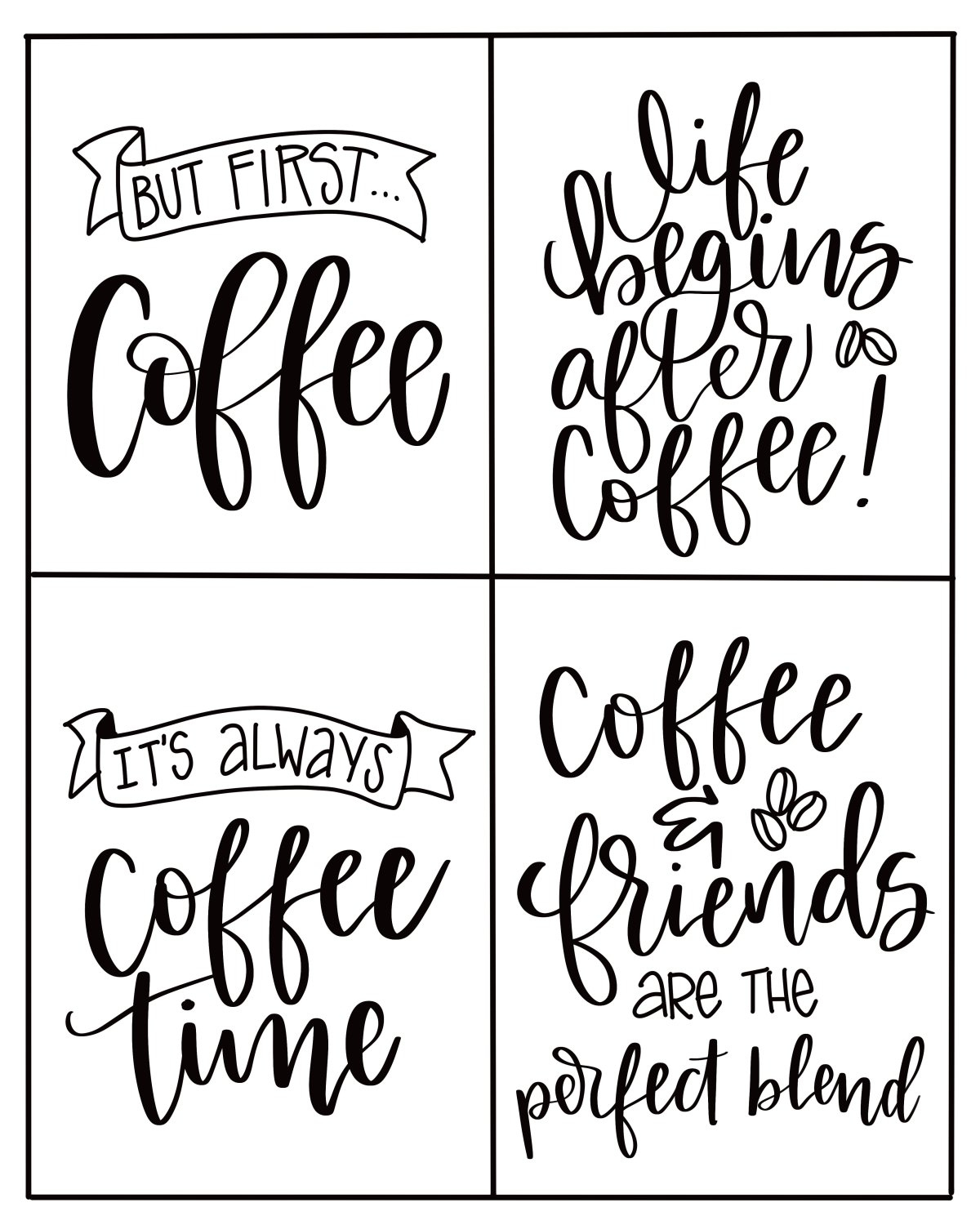 Printable Coffee Gift Tags - Amy Latta Creations throughout Free Printable Coffee Gift Tags
