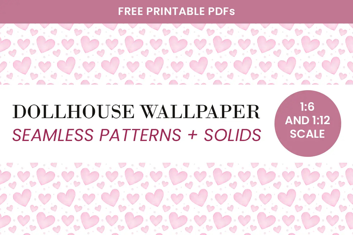 Printable Dollhouse Wallpaper - Free Downloads - Suni Doll regarding Dolls House Wallpaper Printable Free
