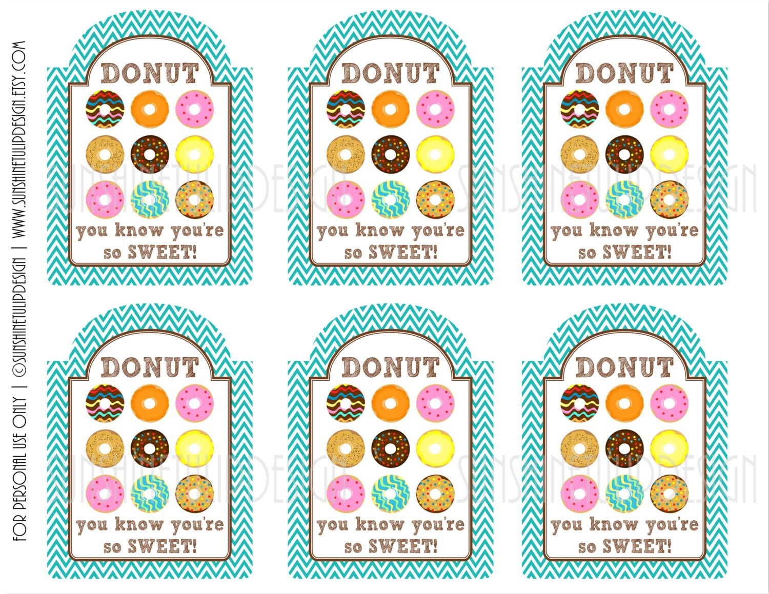 Printable Donut You Know Teacher Appreciation Friendship Gift Tags Sunshinetulipdesign inside Donut Teacher Appreciation Free Printable